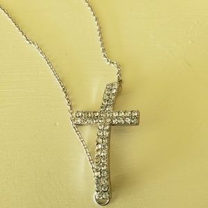 Cross Necklace w/ bling NWT